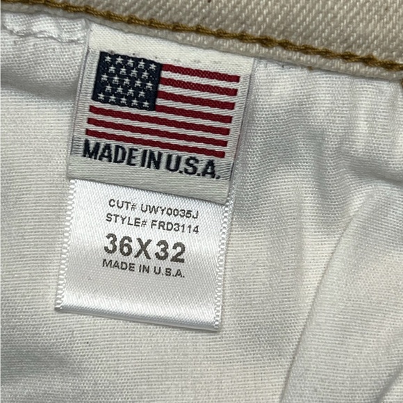 First Row USA Paint Splatter denim jeans size 36x 32 - Picture 4 of 4